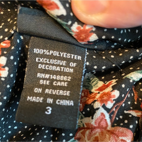 TORRID Sheer floral and polka dot ruffle blouse - Picture 8 of 12